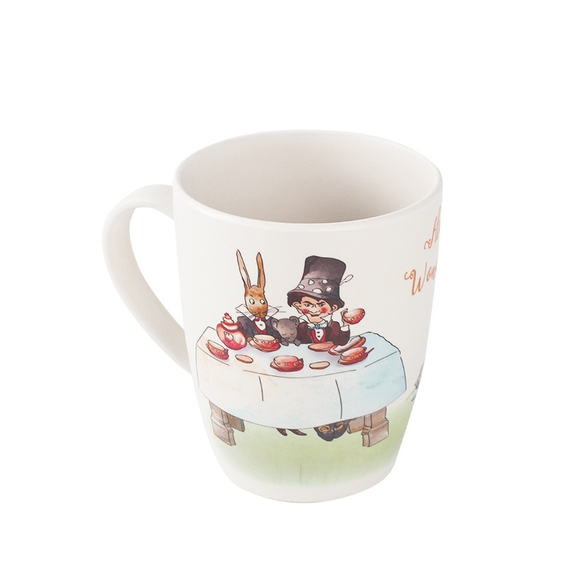 Mug Caife Snáithín Bambú Saincheaptha 450ml Le Láimhseáil