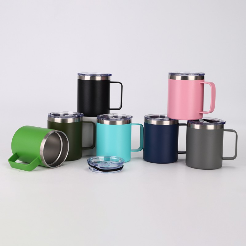 Lógó an Chustaim Mug Láimhseála Inslithe Cruach Dhosmálta