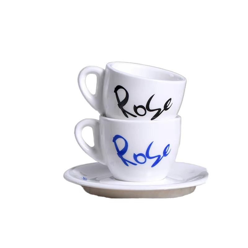 Saucer Corn Espresso Porcelain Clóbhuailte Le Bronntanas Caife