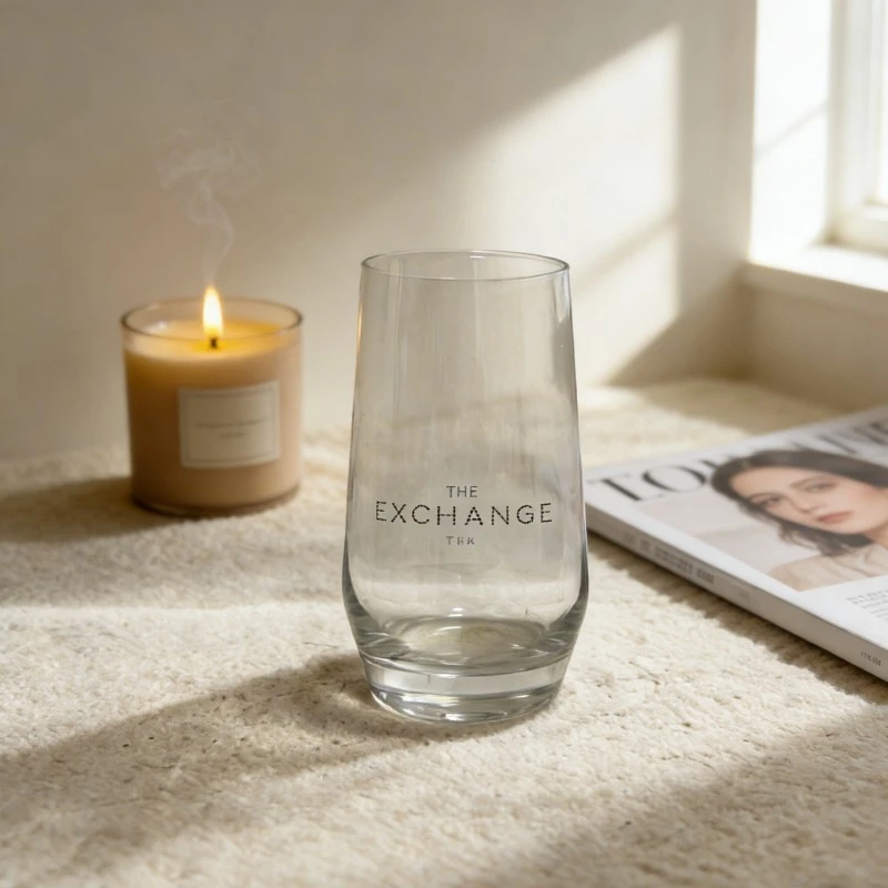 Stemless Conical Glass Tumbler
