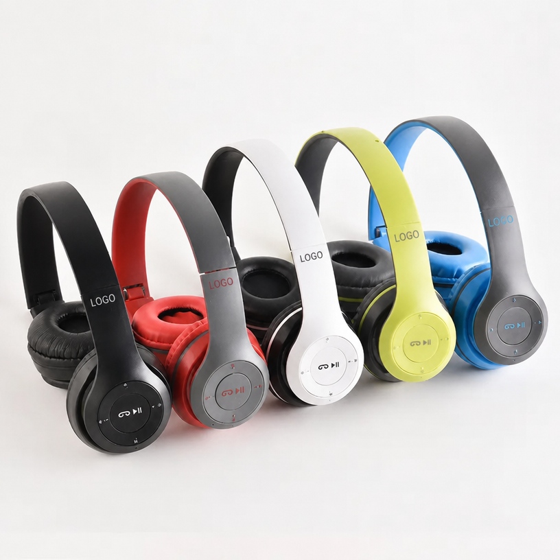 P47 Cluasáin Thar-Chluas Bluetooth Gan Sreang